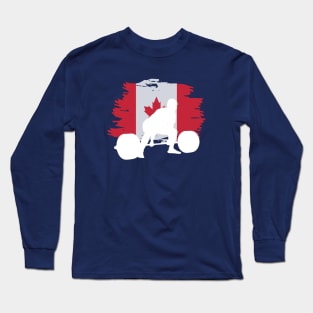 Canada Flag Deadlift - Powerlifting Long Sleeve T-Shirt